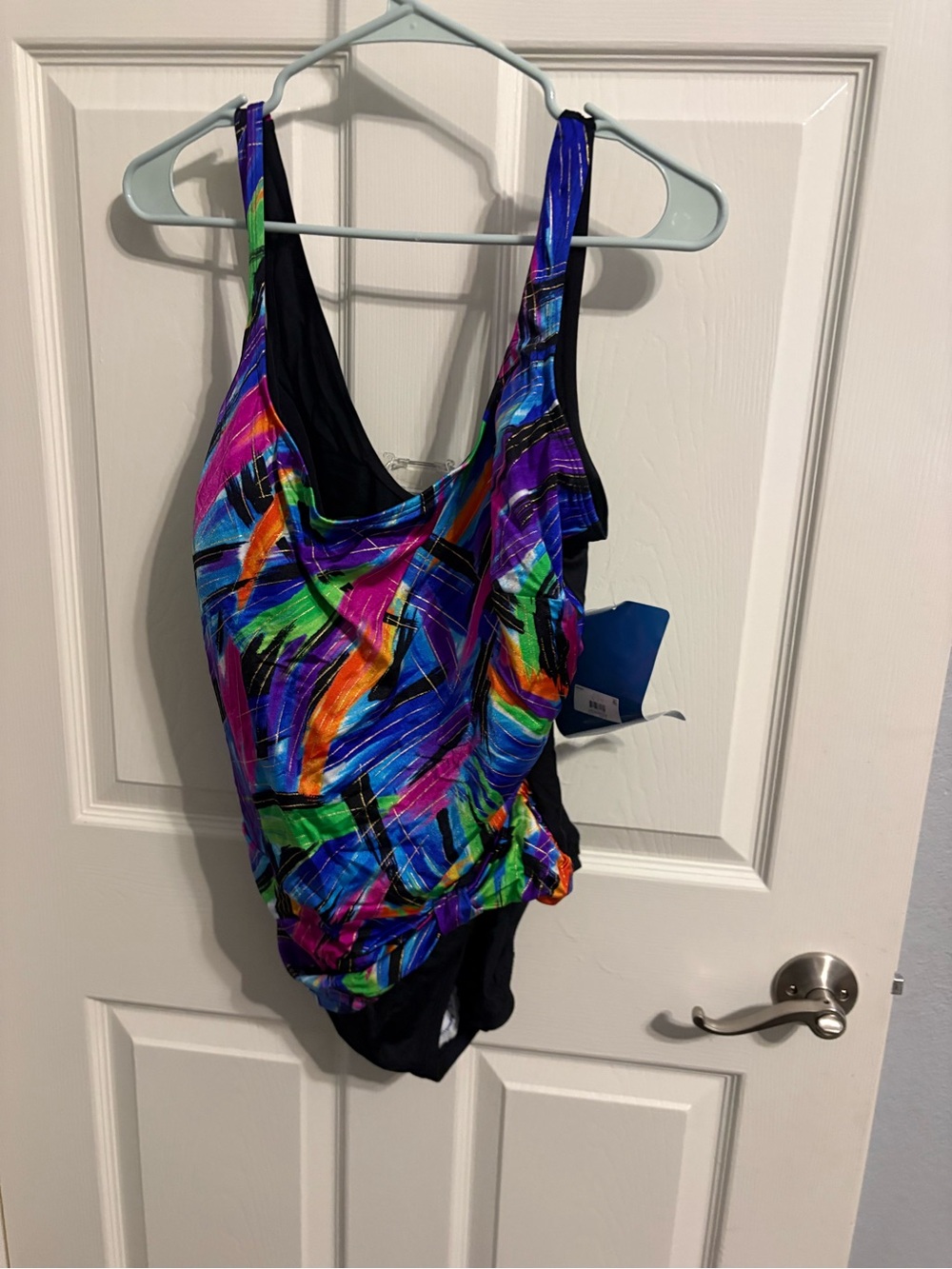 468- NWT Great lengths Colorful Abstract Print Women’s One-Piece Swimsuit
